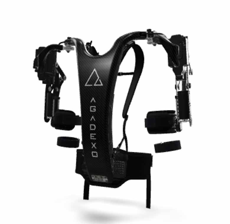 Exoskelette für Rücken und Schultern oder Rehabilitation